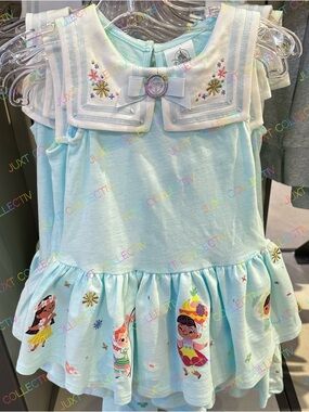 Disneyland It’s a Small World Pastel Light Blue Ruffle Dress